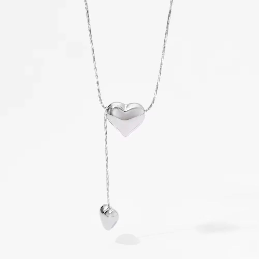 MODERN HEART Y- NECKLACE