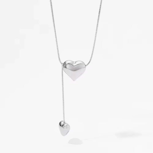 MODERN HEART Y- NECKLACE