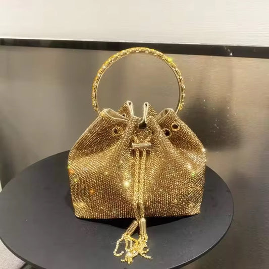 LUCKY GURL RHINESTONE BAG